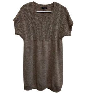 NWOT Elementz women's sweater‎ dress tan beige color PXL 100% acrylic russet